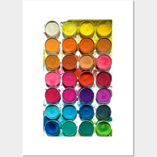 Watercolor Paint Tray Posters and Art